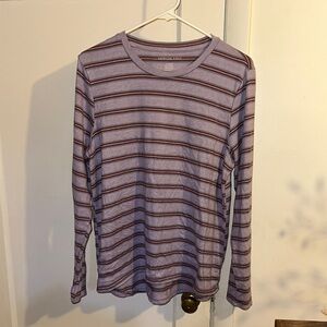 Men's Striped Long Sleeve Shirt